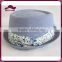 Hot Selling Polyester Fedora Hat with Flower Band