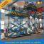 heavy duty hydraulic scissor stationary lift table with guardrail