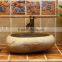 Irregular natural river stone counter sink