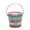 Food Grade customize Christmas popcorn tin bucket with lid