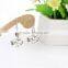 Retro Tibetan Earrings Sliver Plated Anchor Shaped Drop Earrings