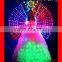 Wireless DMX512 Lyrical Dance Costume Dress, LED Ballroom Dance Dress