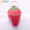 >>>New Design Wholesale LED Light Strawberry Keychain Fashion Colorful Fruit Key Ring For Children Gift Light/