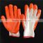 High Quality 7g Orange Natural Rubber Palm Coated Cotton Safety Glove