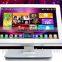 1920x1080 resolution 21.5inch IR touch screen lcd monitor with White plastic casing