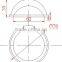 LED Glass Lens 120 Degree 78mm For High Bay Light Floodlight