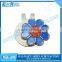 Flower shape crystal ball marker golf hat clip
