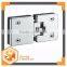 SH-180F 180 degree orientation two Pieces mirror/satin stainless steel,Znc alloy shower door hinge double action door door hinge