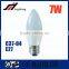 2016 Hot Sale C37 7W 85-265V E27 E14 Led Light Bulb