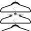 Black Flocked Suit Hanger for Clothes