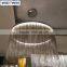 Hotel Decorative Chandelier Lights Gold Sliver Aluminum Chain Chandelier