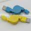 Most Popular Colored Retractable Micro Usb Cable Data Line