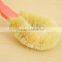 Hot selling natural fibre kitchen utensil cleaning brush/non-stick pot dish bowl brush