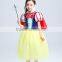 2015 snow white cosplay Christmas Princess dress beautiful girl short sleeve children princess evening dress