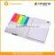 Custom logo printed assorted sticky notes memo pad with PET page marker