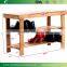 Factory Natural Bamboo Shoe Bench 2-Tier Shoe Storage Racks Shelf Organizer