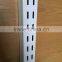 Heavy duty 50*50 metal chrome double slotted square channel tube