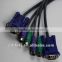 Sea blue color adapter big KVM adapter usb vga to vga cable