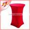 High quality white stretch spandex cocktail bar table cover for bar wedding