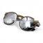 newest high quality vintage round double color carbon fiber sunglasses