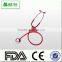 Stainless steel dual head chestpiece stethoscope