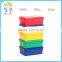 2016 colorful export north America food grade storage box plastic