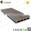 Waterproof hollow tongue and groove composite decking