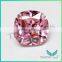 Free Sample Gemstone Processing Wholesale 8x8mm Square Cushion Cut Pink Synthetic Cubic Zirconia