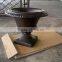 beautiful urn planter chocolate glass reinforced composite stand