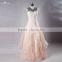RSE703 High Neck Sexy Lace Floor Length Backless Blush Organza Cheap Pink Wedding Dresses