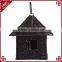 New resin wicker woven mini hanging style cheap wholesale bird houses