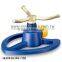 Rotary Brass 3-Arm Sprinkler With Plastic Heart Shape Base