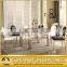 black extendable glass dining table 918#