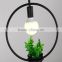 Sky garden LED hanging lantern light with planter pot