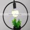 Sky garden LED hanging lantern light with planter pot