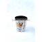 Cute Dog Print Waste Bin Faux Leather Trash Can For Home/Office/Hotel