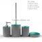 Wholesale Bule Color Inside Painting Modern Bathroom Sets 4 Piece Bathroom Accessorries Sets