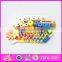 2016 new design kids changeable wooden nut toy,diy children wooden nut toy W03C021