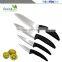 New black ceramic knife blade groups chef kitchen knives, 3, 4, 5 "6" + black gift box packaging