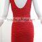 Fashion Young Ladies Backless Dress of Autumn And Winte