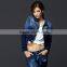 high quality denim jacket fashion womens dip dyed denim jeans jacket winter