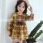 Girls Clothing Dresses 2017 Autumn New Girl Clothes Fashion Plaid Sundress Kids Dress