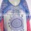 DIGITAL print crystal embellished kaftan CAFTAN tunic poncho blouse
