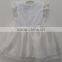 Cute Girls Shiny White Embroidered Dress for Summer