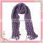 majored factory producing promotional red fleece scarf with fringe