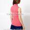 Blank 100% Cotton Pique Women's Sleeveless Golf Polo Shirt Women's Pink Sleeveless Knit POLO Top