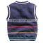 2017 cheap cartoon knitting patterns kids winter sweater vest for OEM
