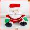 Factory direct sale cute plush toys christmas santa claus with leather hammer