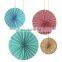 Bridal Shower Favors Pinwheel Decoration Flower Round Paper Fan