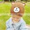 Autumn& winter cute bear ear baby caps fashion children wool hats